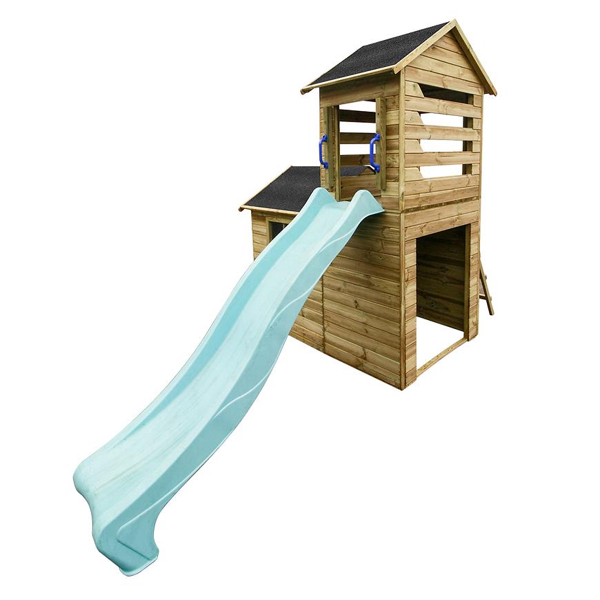 Dětský domeček Robert se skluzavkou 165x118x249cm Baumax