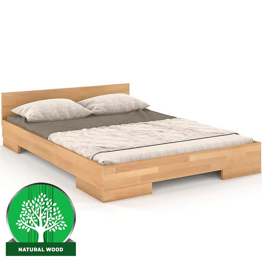 Dřevěná buková postel Skandica Spectrum Nízký 160x200 Přírodní Baumax
