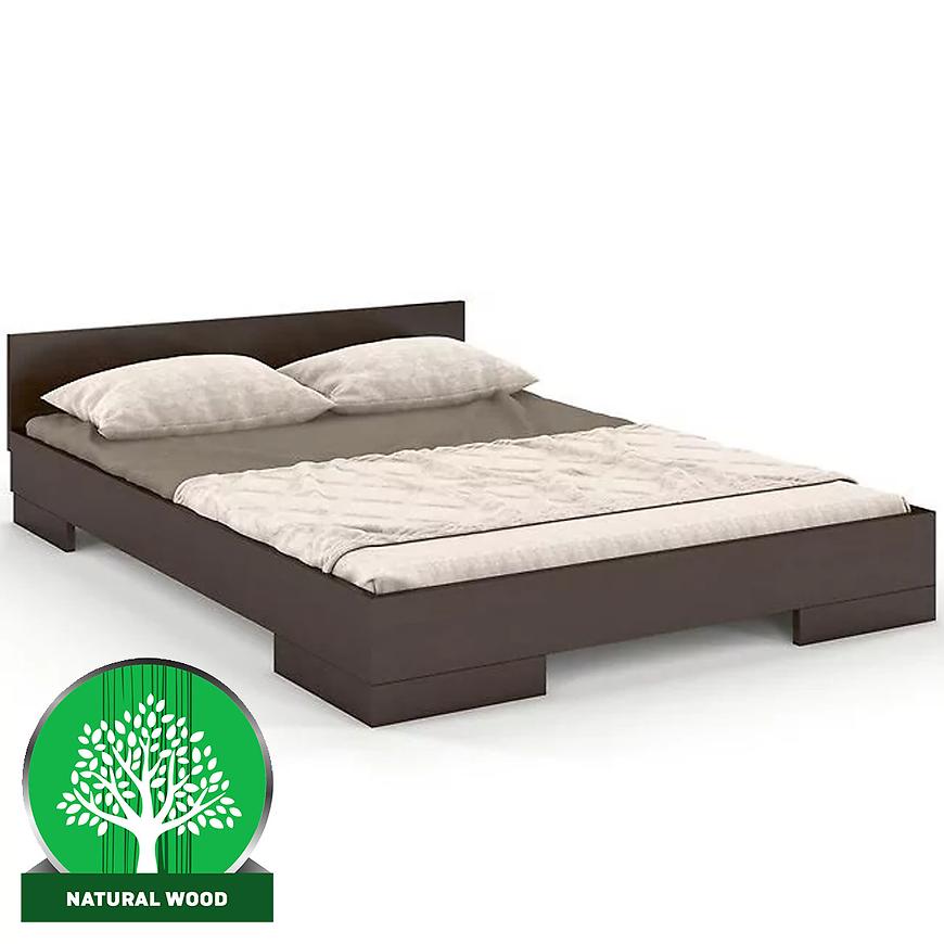 Dřevěná buková postel Skandica Spectrum Nízký 90x200 Palisandr Baumax