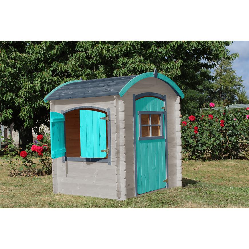 Dřevěný dětský domeček Lison 133x108x145 cm Baumax