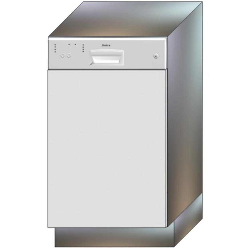 Dvířka Pro Vestavnou Myčku Bono 45po Bílá Alaska Baumax