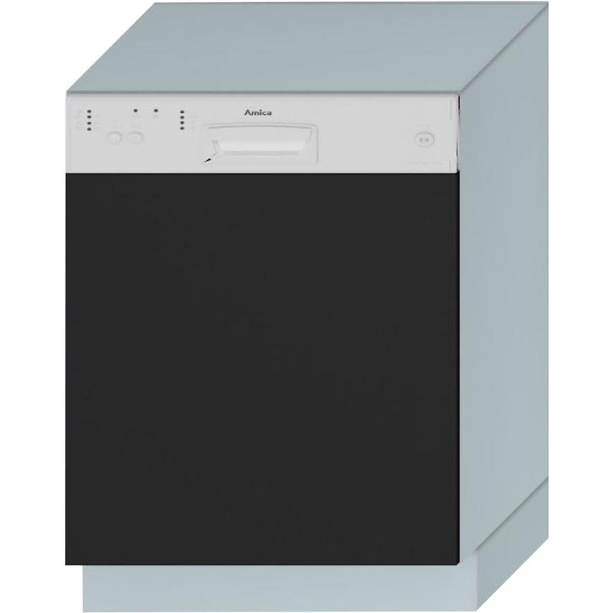 Dvířka Pro Vestavnou Myčku Denis 60po černá mat continental Baumax