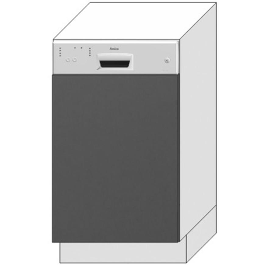 Dvířka Pro Vestavnou Myčku Oscar 45po Antracit Lesk Baumax