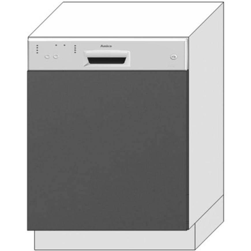 Dvířka Pro Vestavnou Myčku Oscar 60po Antracit Lesk Baumax