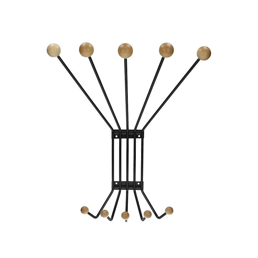 Elvis 5 Věšák 5 Háčků 5315-2120 Antracit/Buk Baumax