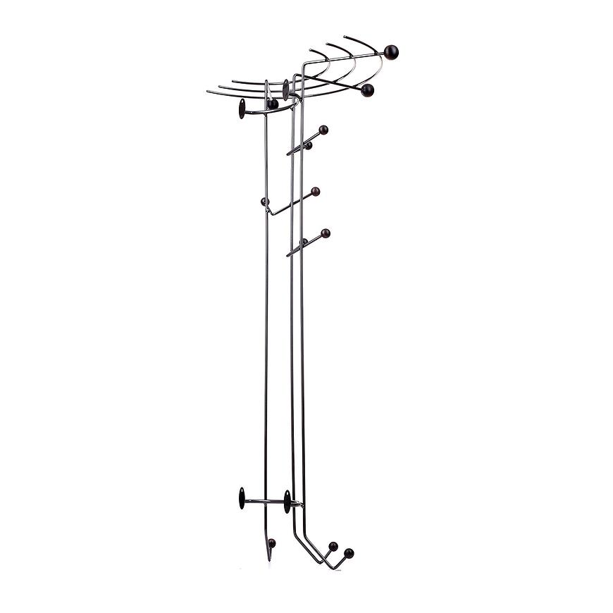 Elvis 9 Věšák dlouhý 9 háčků s policí 5329-2020 antraci Baumax