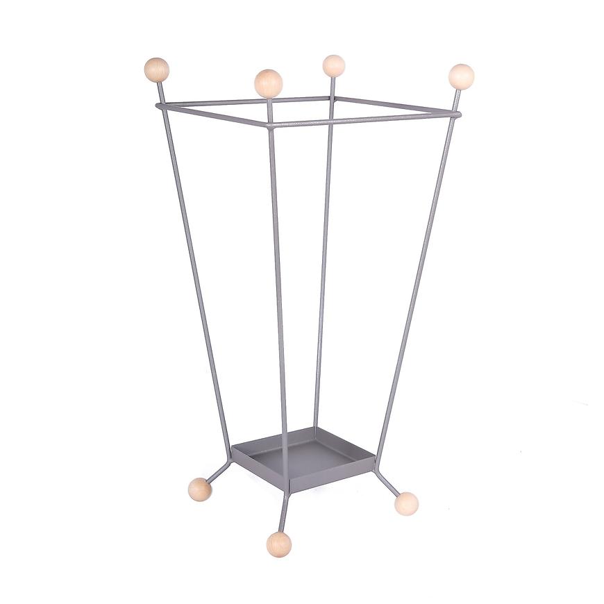 Elvis stojan na deštníky 5332-2025 šedý/buk Baumax