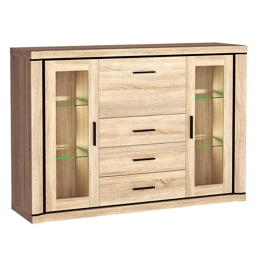 Komoda Dallas D7 Dub Sonoma Baumax