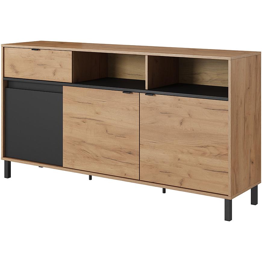 Komoda Wellin C dub craft zlatý/antracit Baumax
