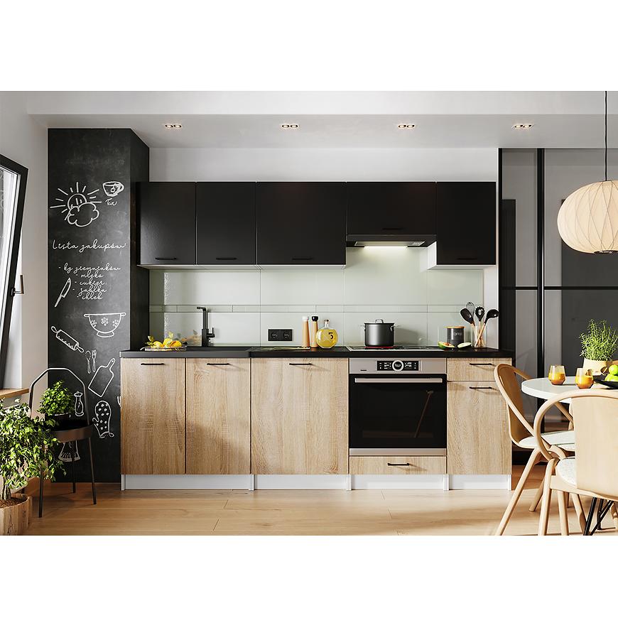 Kuchyňská Linka Tanya 240 Černá Mat/Dub Sonoma Zb Baumax