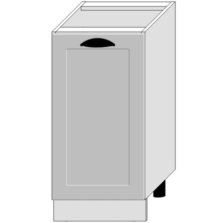 Kuchyňská Skříňka Adele D40 Pl Šedá Mat/Bílý Baumax