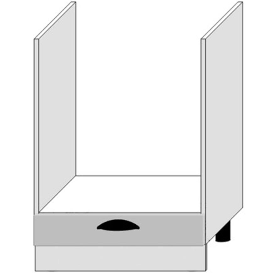 Kuchyňská Skříňka Adele Dk60 Šedá Mat/Bílý Baumax