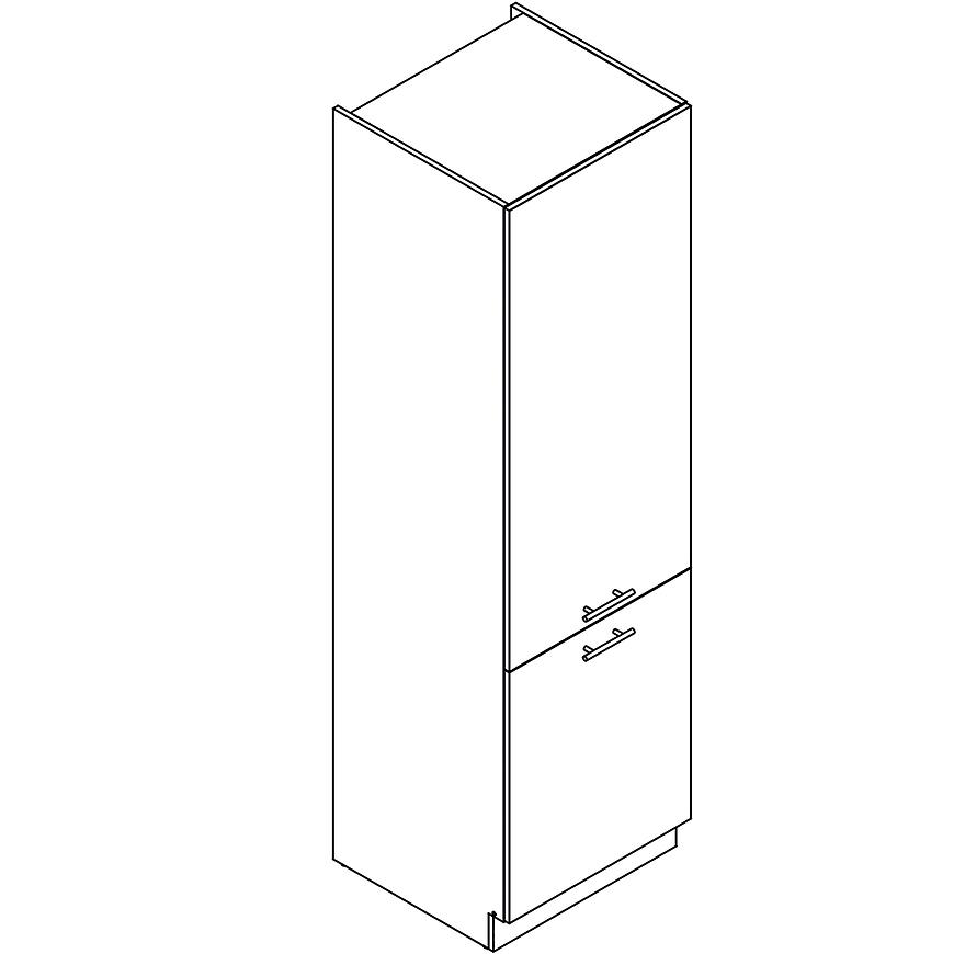 Kuchyňská Skříňka Bono D60lo 2133 Pl 2fr Dub Burlington/Bílý Baumax
