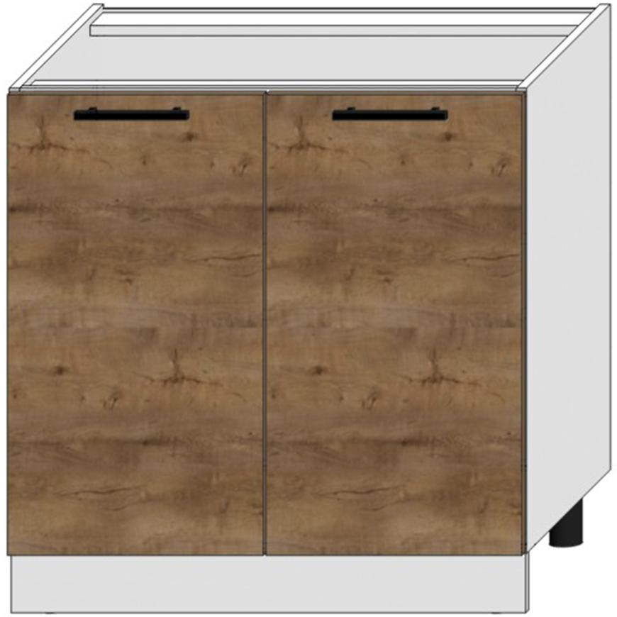 Kuchyňská Skříňka Bono D80 Dub Lefkas/Bílý Baumax