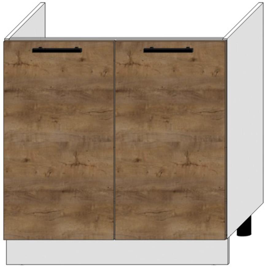 Kuchyňská Skříňka Bono D80zl Dub Lefkas/Bílý Baumax