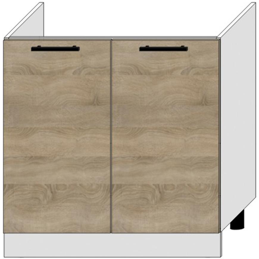 Kuchyňská Skříňka Bono D80zl Dub Sonoma/Bílý Baumax