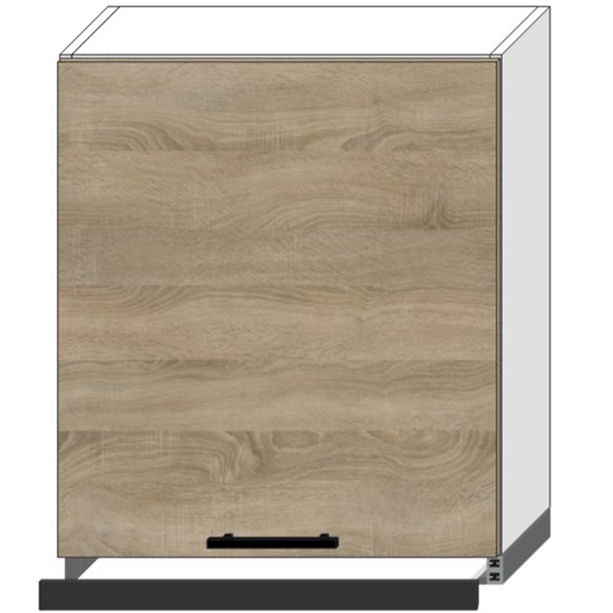 Kuchyňská Skříňka Bono W60/68 Slim Pl S Černou Digestoří Dub Sonoma/Bílý Baumax