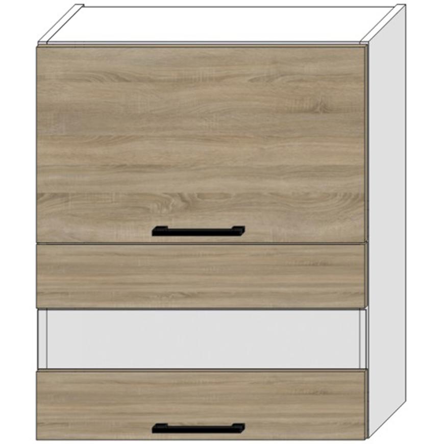 Kuchyňská Skříňka Bono W60grf/2 Sd Dub Sonoma/Bílý Baumax