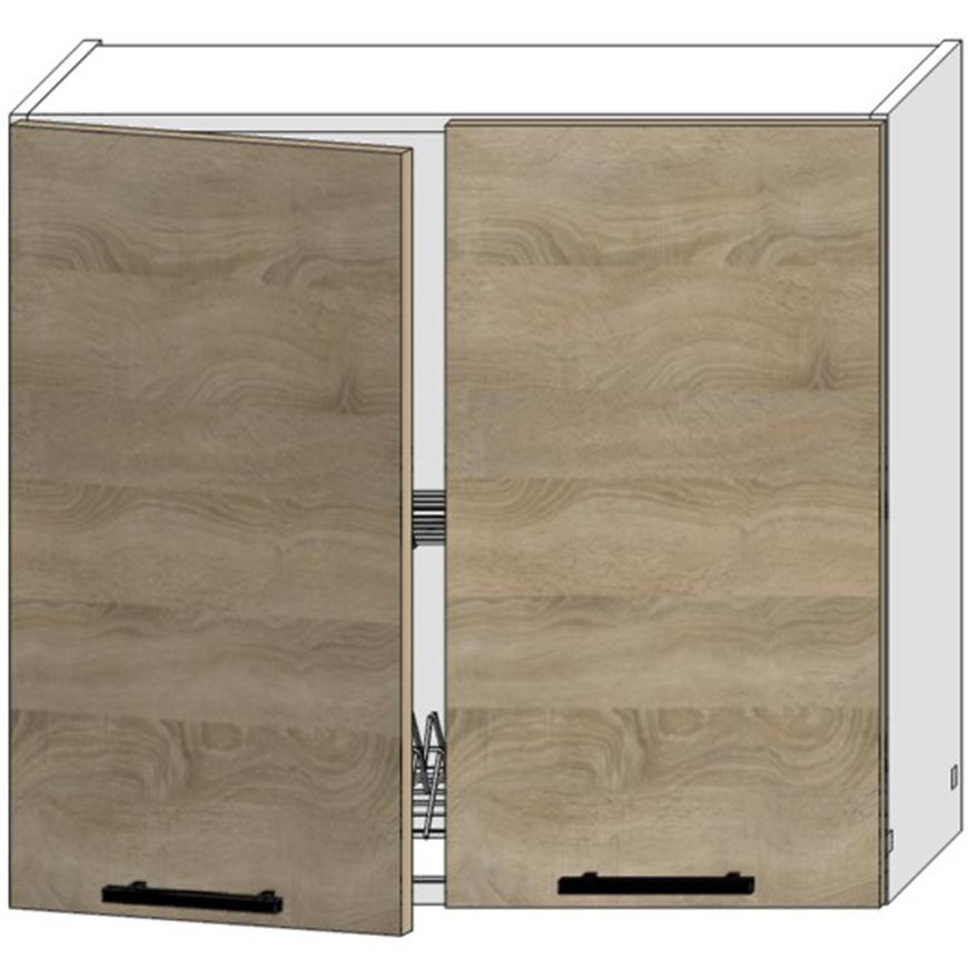 Kuchyňská Skříňka Bono W80su Alu Dub Sonoma/Bílý Baumax