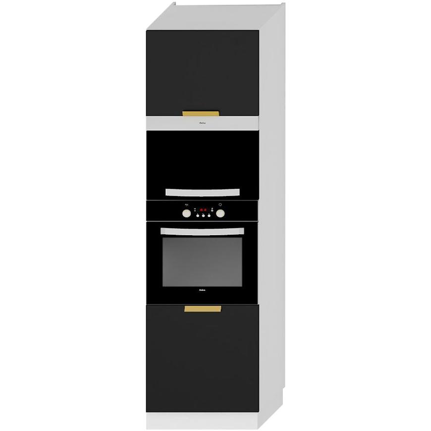 Kuchyňská Skříňka Denis D60pk Mv 2133 Pl černá mat continental/bílá Baumax