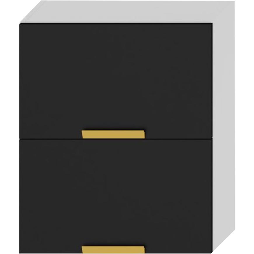 Kuchyňská Skříňka Denis W60grf/2 Černá Mat Continental/Bílý Baumax