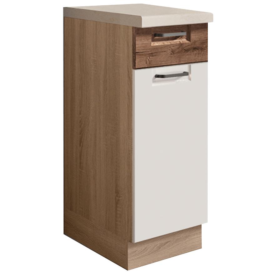 Kuchyňská Skříňka Favorit 1D Sonoma/White/Ribbeck/Ribbeck Baumax