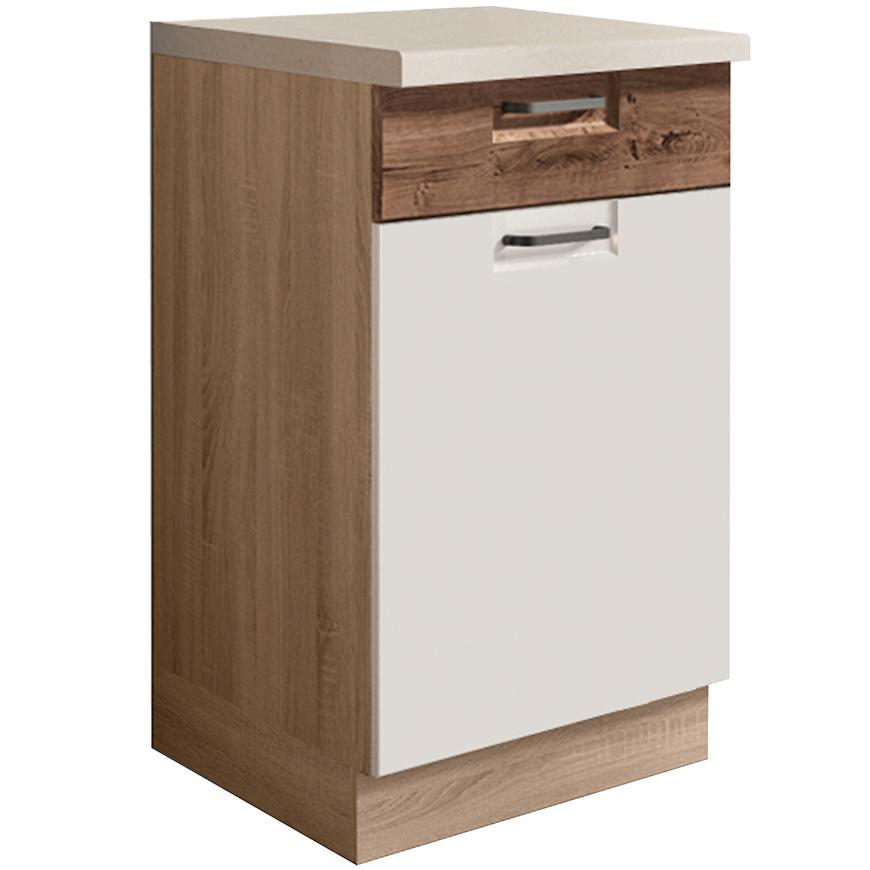 Kuchyňská Skříňka Favorit 3D Sonoma/White/Ribbeck Baumax