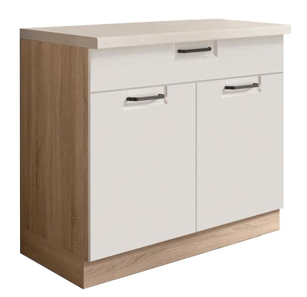 Kuchyňská Skříňka Favorit 7D Sonoma/White Baumax