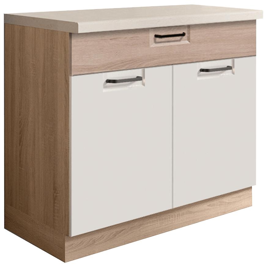 Kuchyňská Skříňka Favorit 7D Sonoma/White/Sonoma Baumax