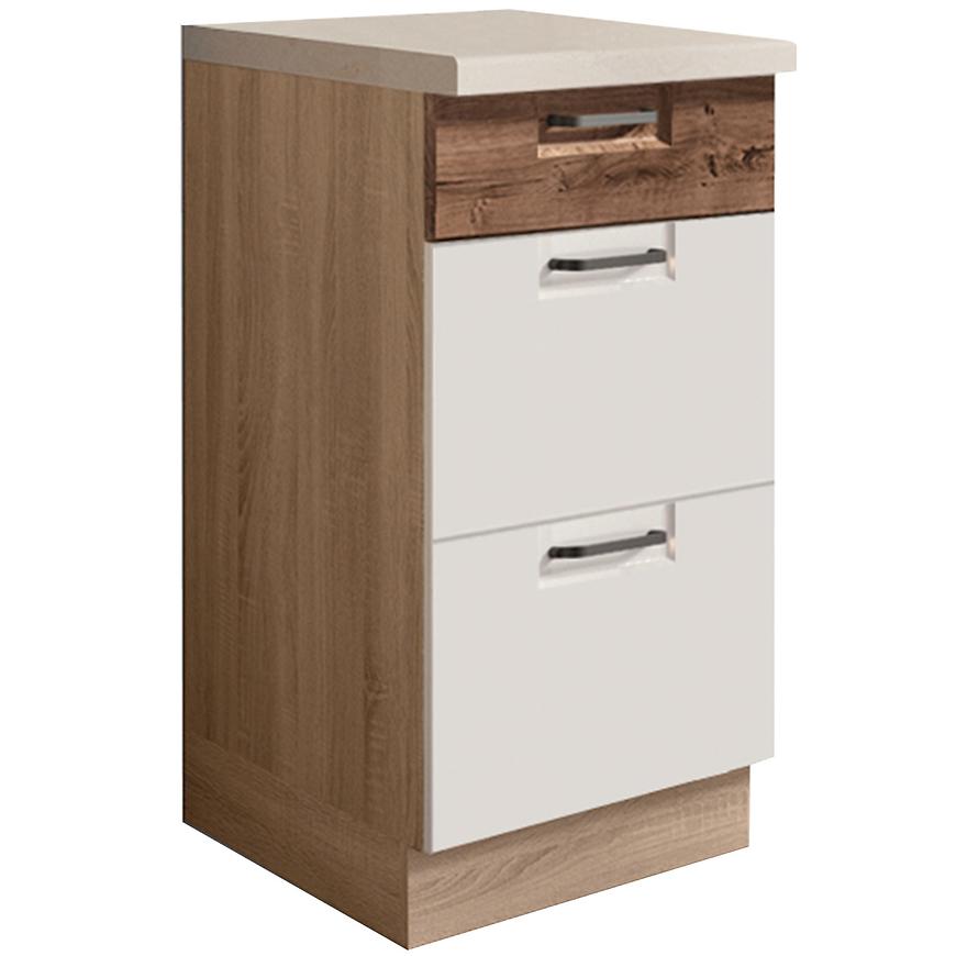 Kuchyňská Skříňka Favorit 8D Sonoma/White/Ribbeck Baumax