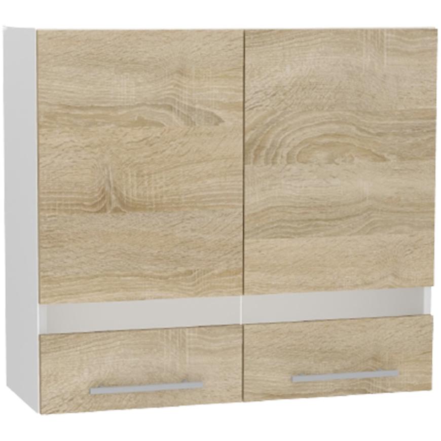 Kuchyňská Skříňka Ines Ws 80 Sklo Pásek Dub Sonoma Baumax