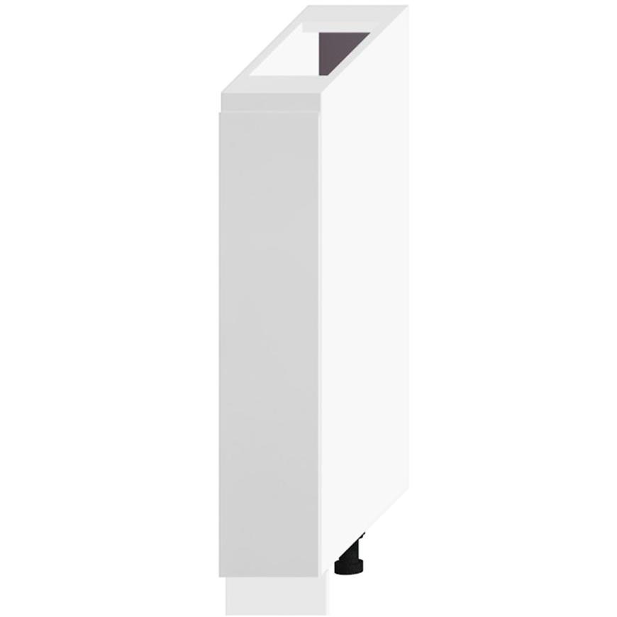 Kuchyňská Skříňka Livia D15 Cargo + Koš Světle Šedá Mat/Bílý Baumax