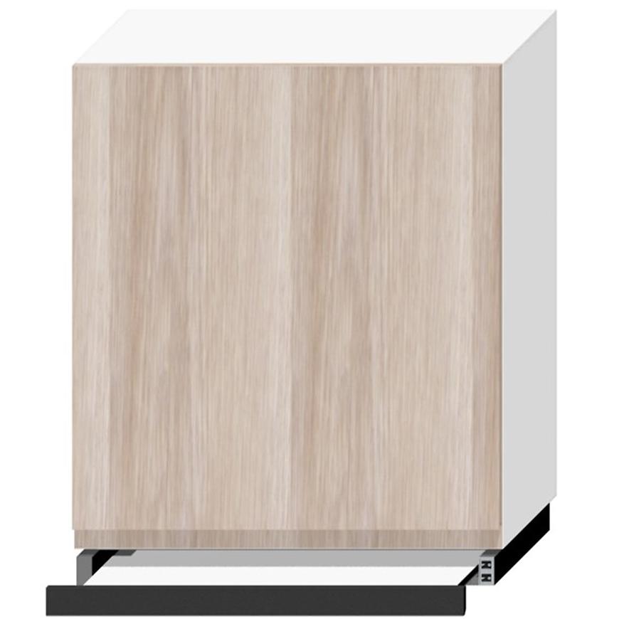 Kuchyňská Skříňka Livia W60/68 Slim Pl S Černou Digestoří Dub Taiga/Bílý Baumax