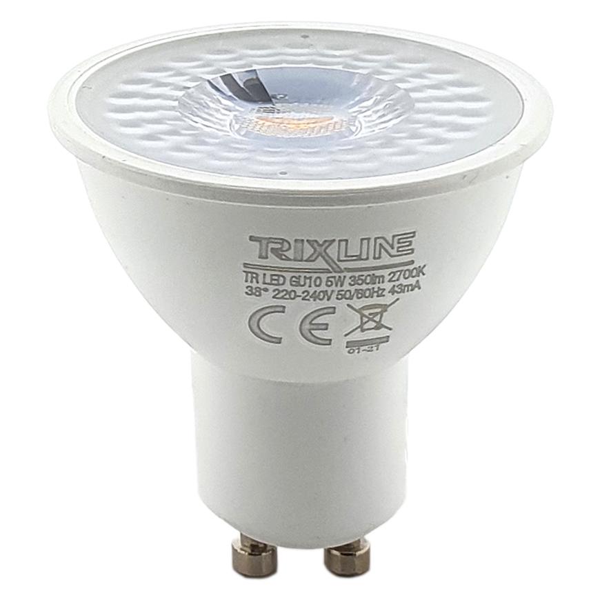 LED žárovka 5W GU10 2700K 38D Trixline