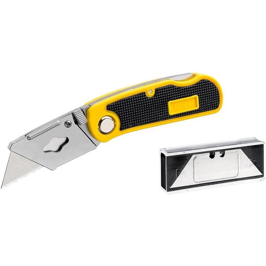 Nůś skládací s trapézovou čepelí Drel