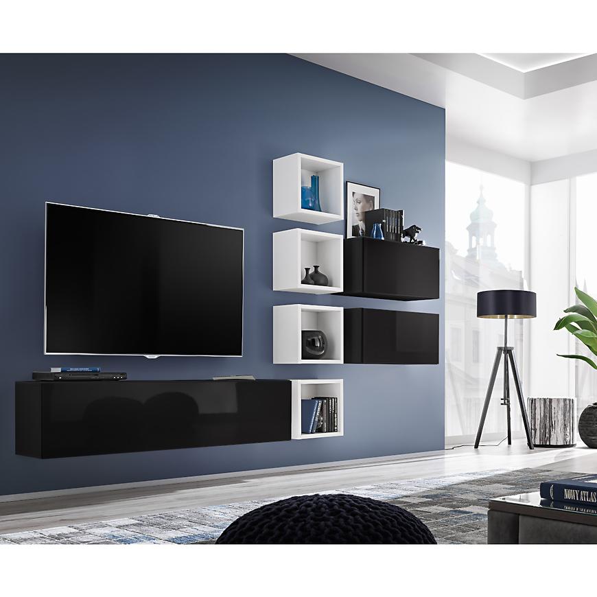 Obývací Stěna Blox VII Černá/Bily Zw Bx7 Baumax