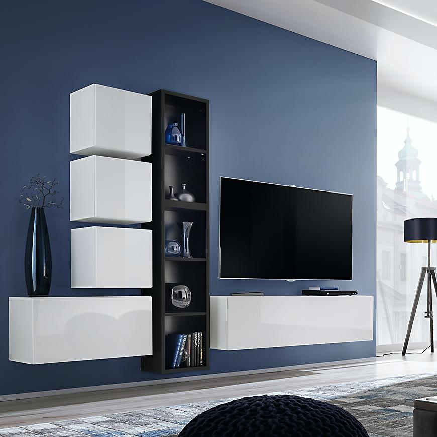 Obývací Stěna Blox VIII Bily/Černá Ws Bx8 Baumax