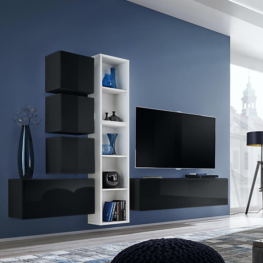 Obývací Stěna Blox XI Černá/Bily Zw Bx11 Baumax