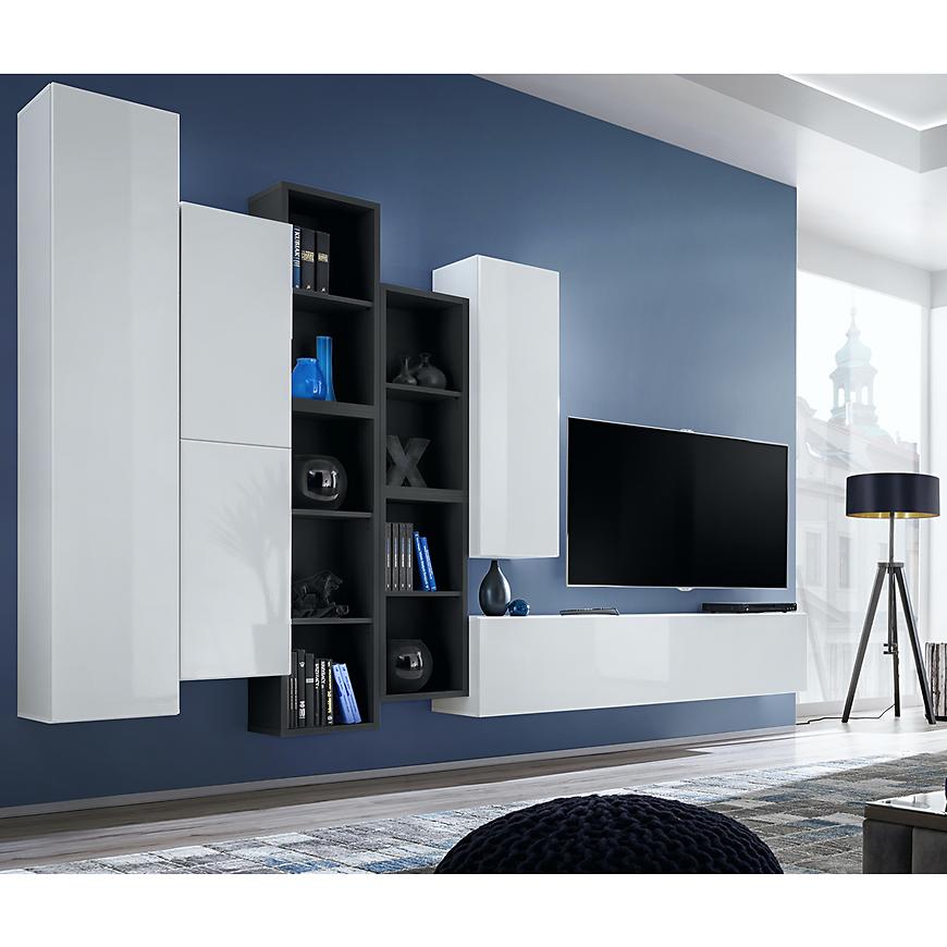 Obývací Stěna Blox XII Bily/Černá Ws Bx12 Baumax