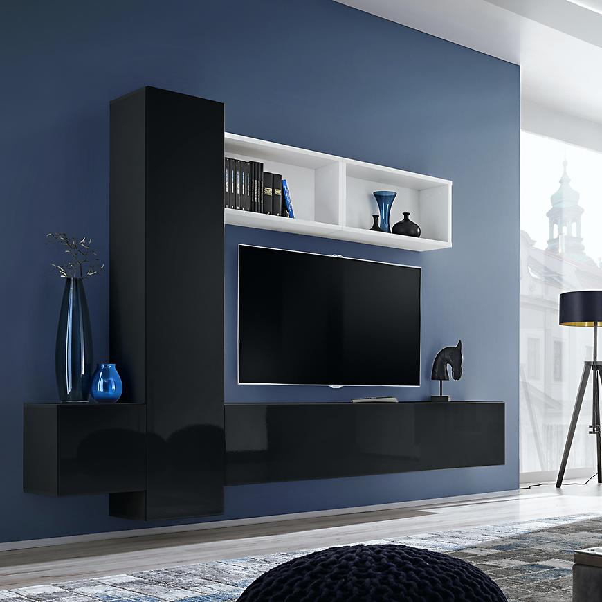 Obývací Stěna Blox XIII Černá/Bily Zw Bx13 Baumax