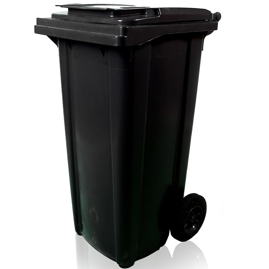 Plastová popelnice 120L ČERNÁ Baumax