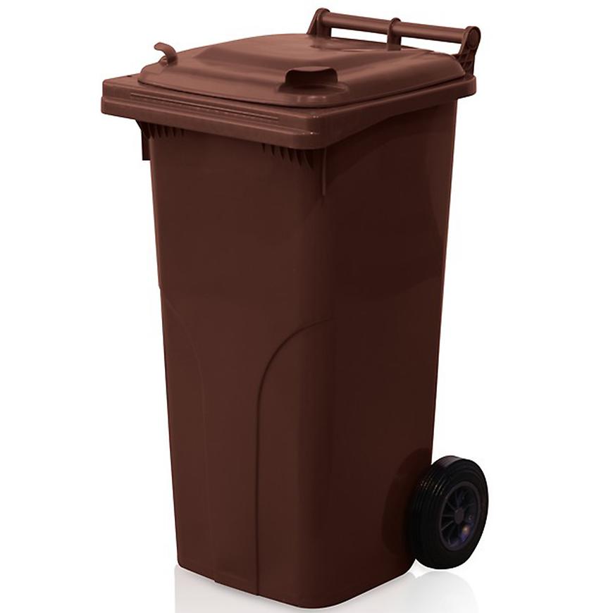 Plastová popelnice 120L HNĚDÁ Baumax