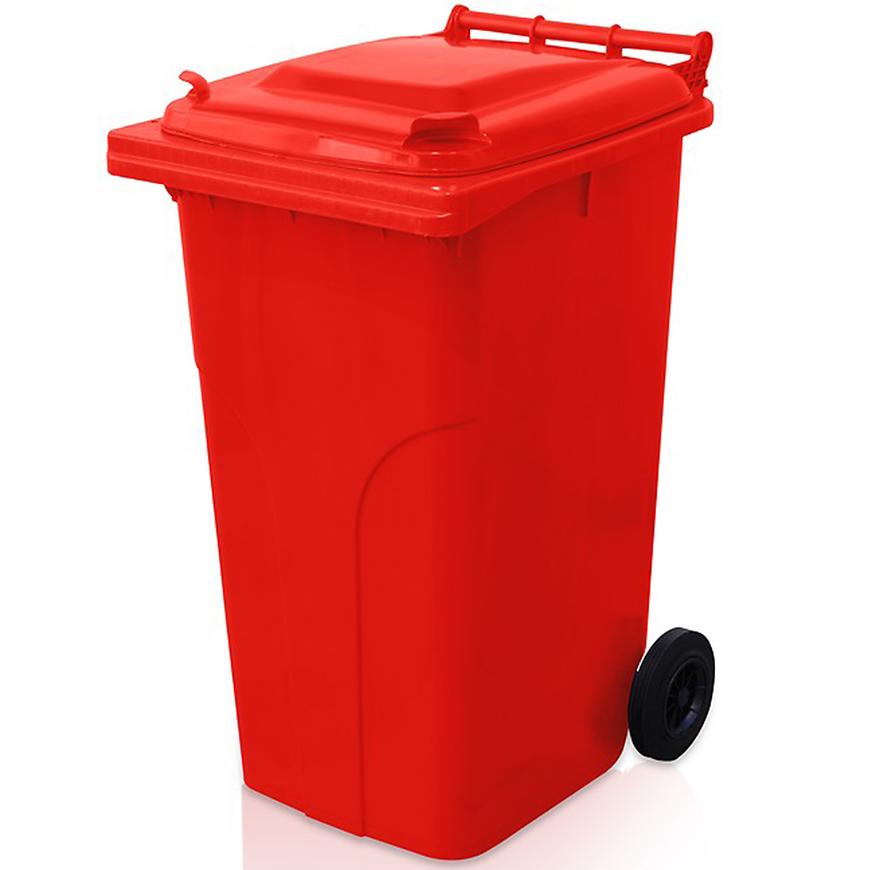 Plastová popelnice 240L ČERVENÁ Baumax