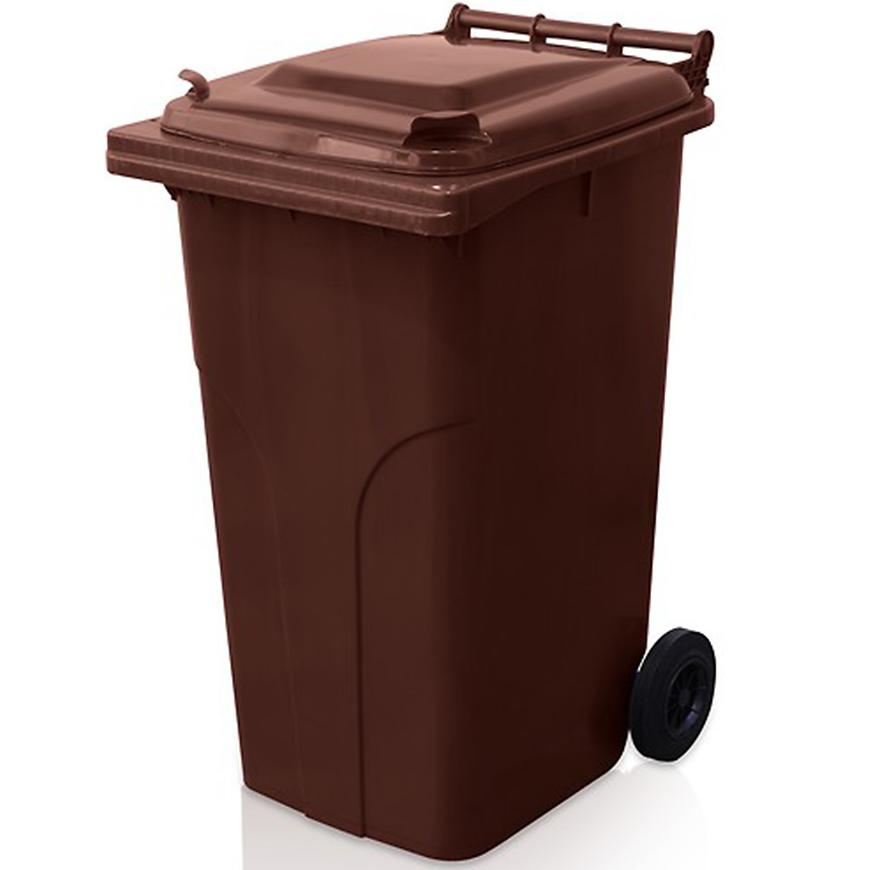 Plastová popelnice 240L HNĚDÁ Baumax