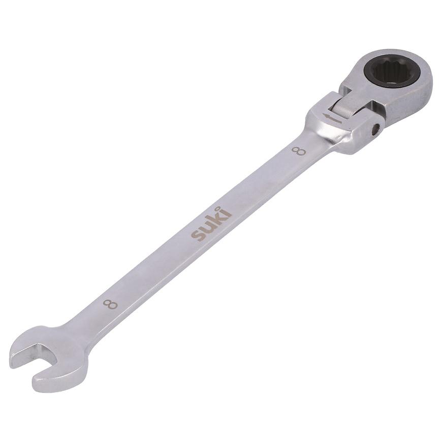 Ráčnový očkoplochý klíč ohebný 8 mm Suki