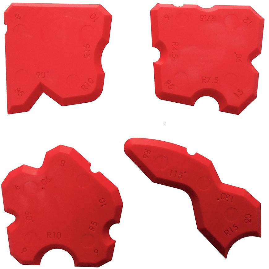 Sada stěrek na silikony - 4 ks Mago