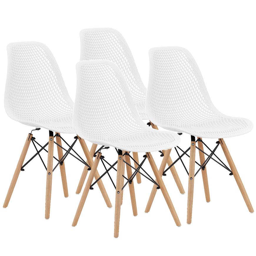 Set 4 Židlí Maro Bílý 7394 Baumax