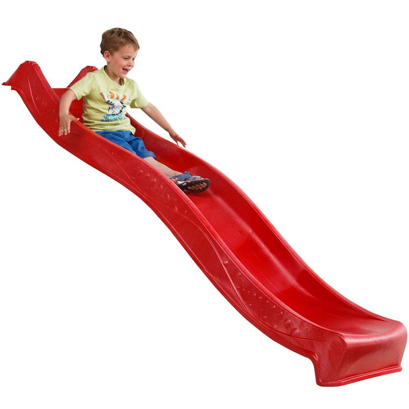 Skluzavka s přípojkou na vodu červená 3.0 m Baumax