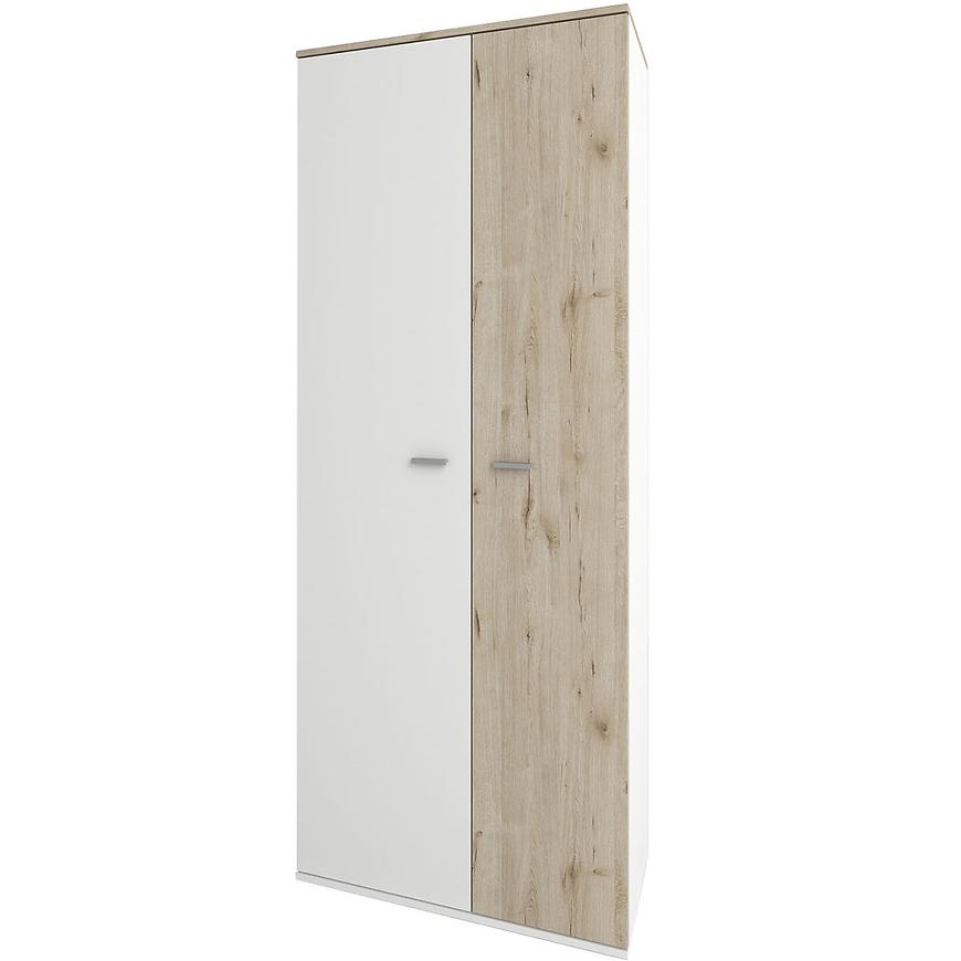 Skříň Barcelona 2d Bílá/ Oak Wellington Baumax