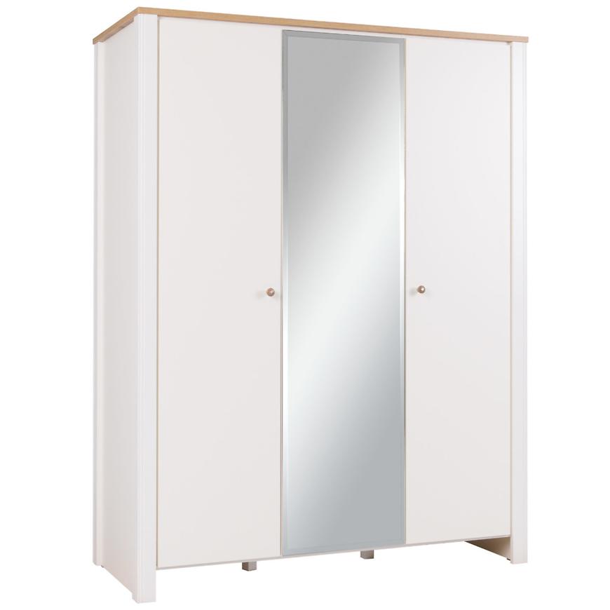 Skříň Berg 9 Cream/Dub Zlaty Baumax